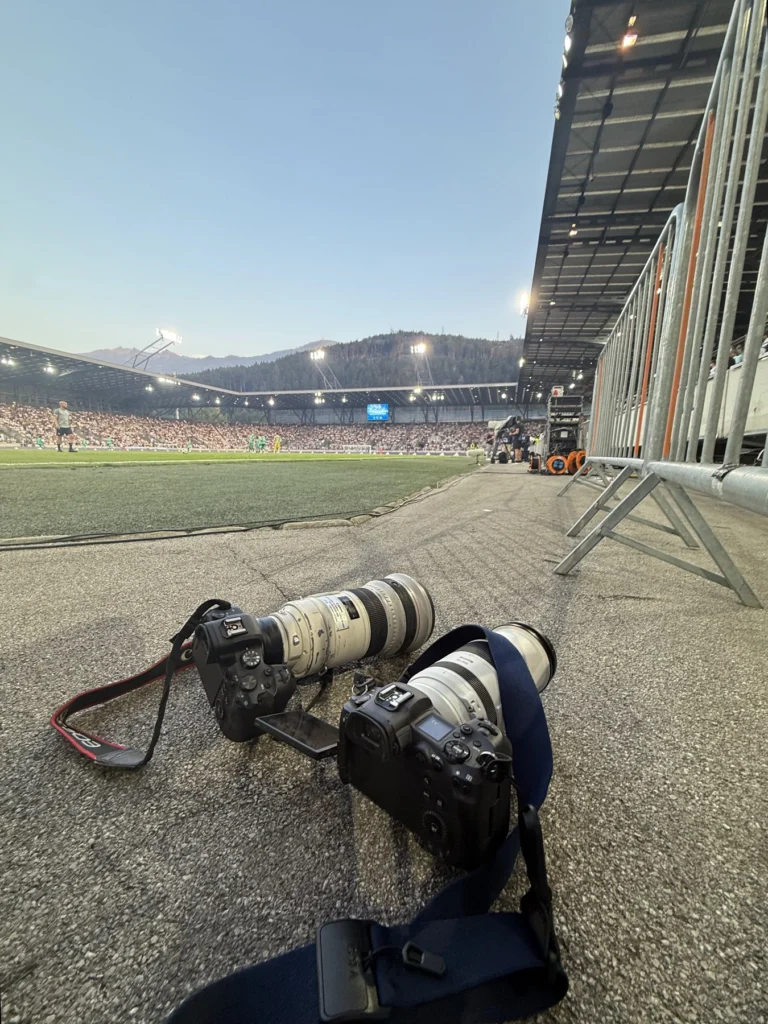 Kameras am Spielfeldrand