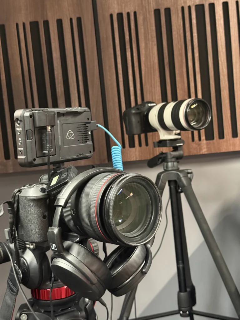 Kamera-Setup im Büro